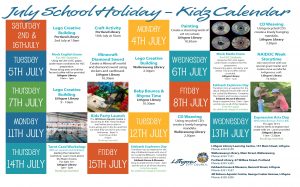 Winter School Holiday Calendar Poster