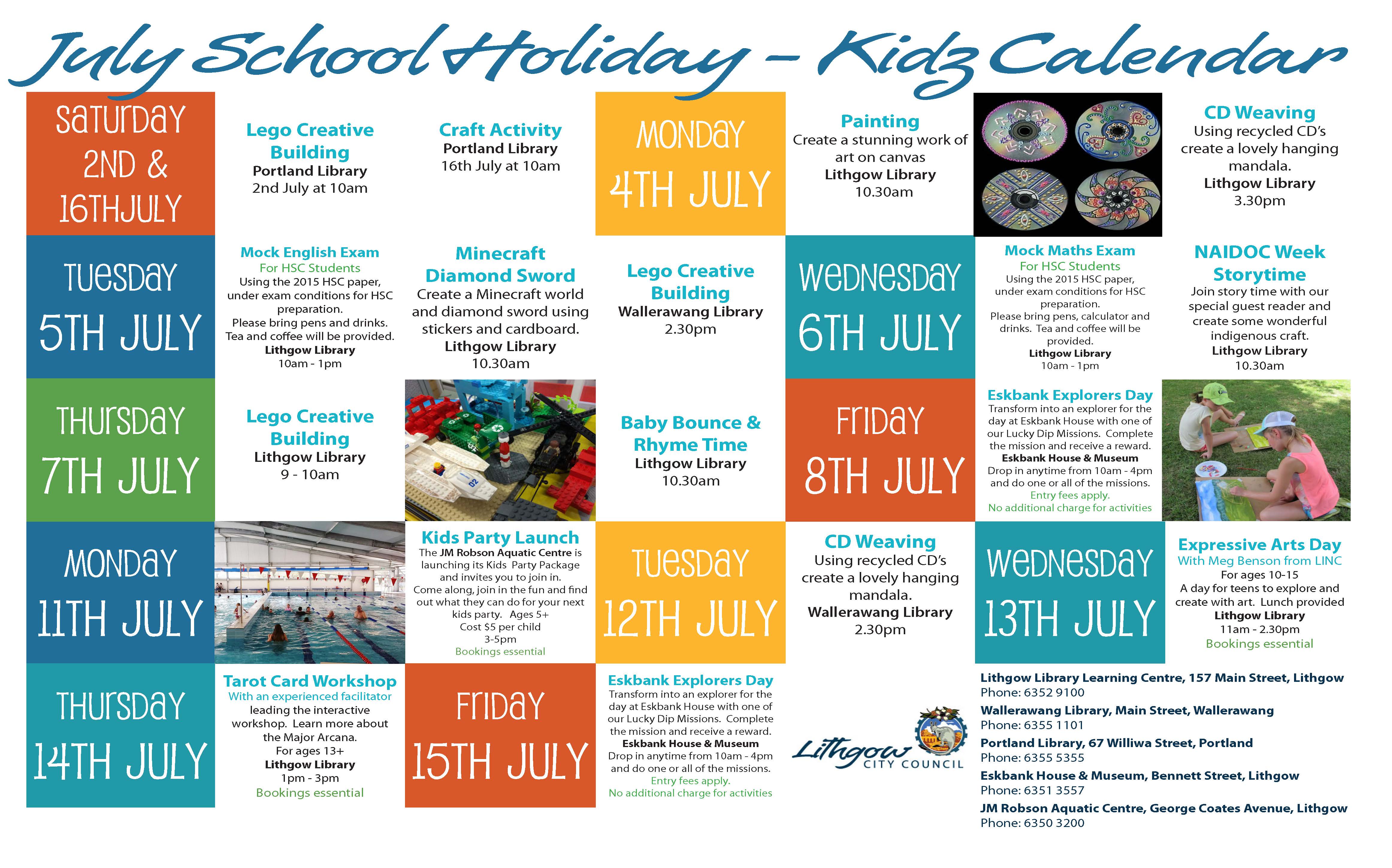School Holiday Activities Eskbank House Museum