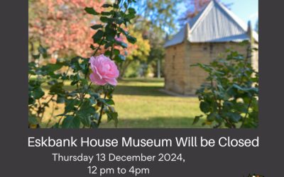 Eskbank House Museum Half Day Closure